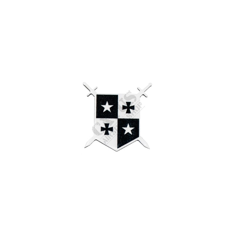Kovový odznak Pin Delta Armory Čierno-Biely