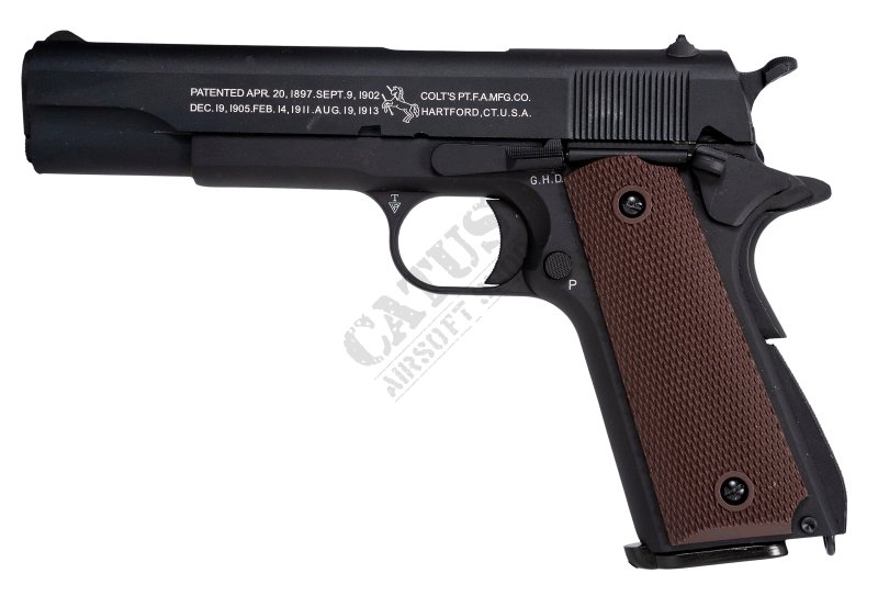 Cybergun airsoft pištoľ GBB Colt 1911 A1 C02 Čierna 