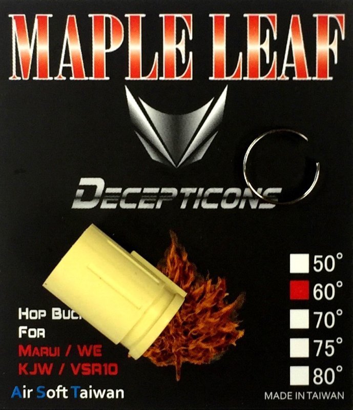 Airsoft Hop-up gumička Decepticons 60° Maple Leaf Žltá 