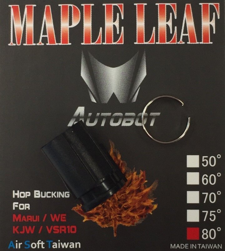 Airsoftový Hop-up gumový Autobot 80° Maple Leaf Černá 