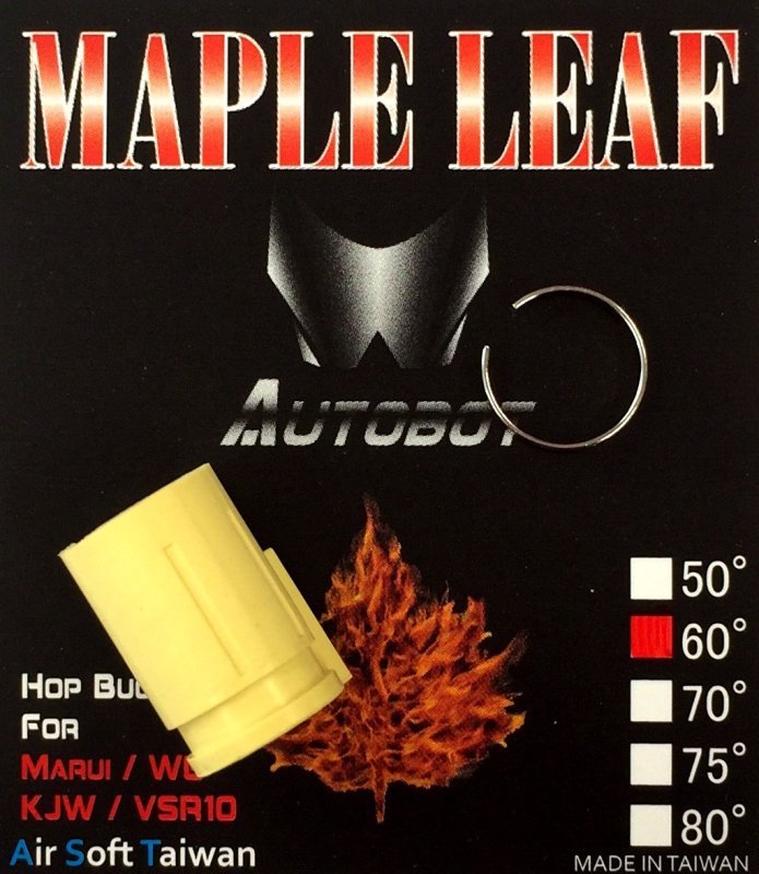 Airsoft Hop-up gumička Autobot 60° Maple Leaf Žltá 