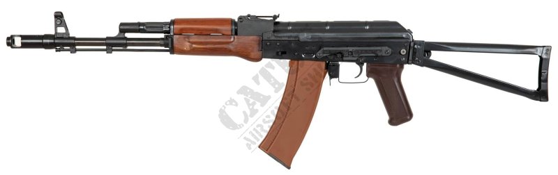 E&L airsoft zbraň AK ELAKS74N Essential Čierno-hnedá 