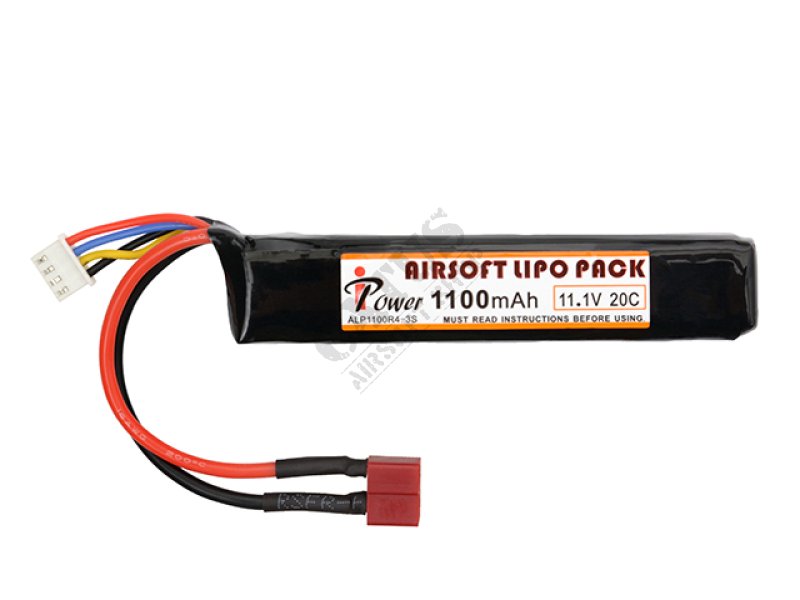 Airsoft batéria LiPo 11,1V 1100 mAh 20C Deans-T IPower  