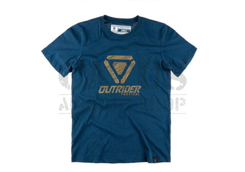 Tričko OT Scratched Logo Tee s krátkym rukávom Outrider Modré M