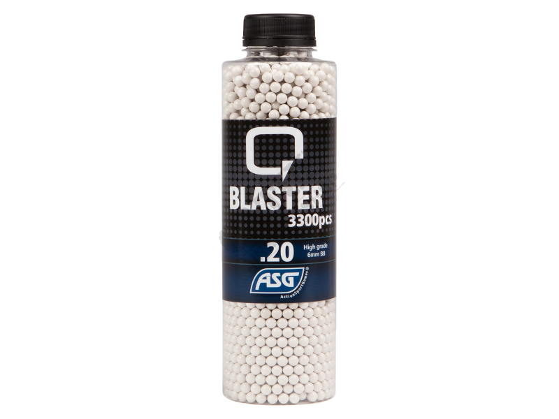 Airsoft guličky Q-Blaster BBs 0,20g 3300 ks High Grade Biele