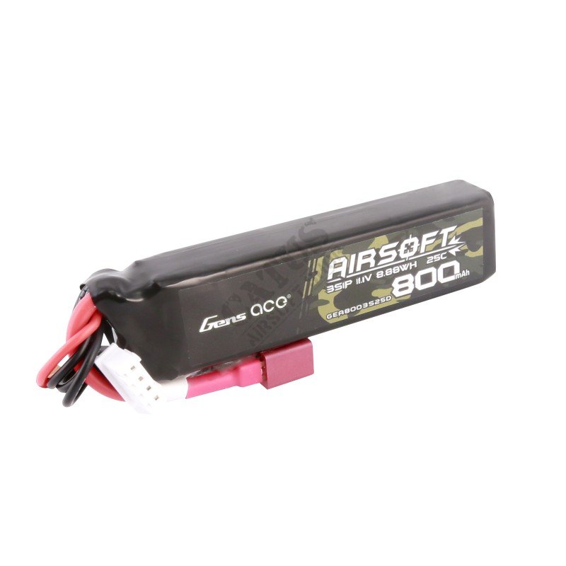 Airsoft batéria LiPo 11,1V 800mAh 25C Deans T Gens Ace  