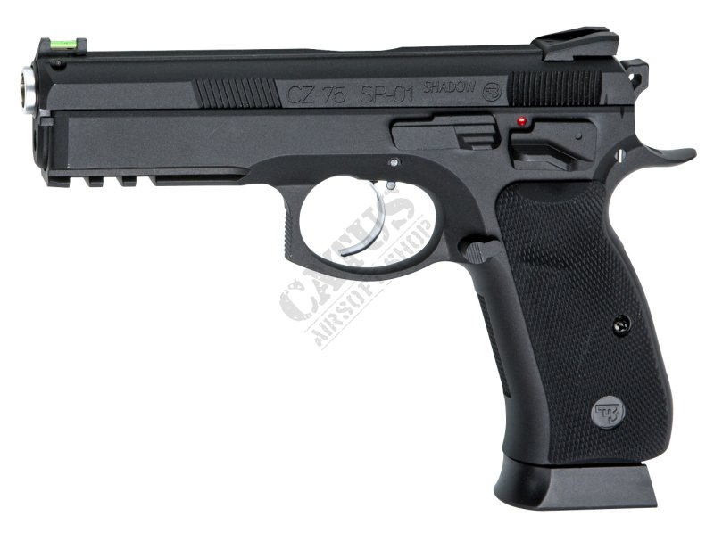 ASG vzduchová pištoľ CZ SP-01 SHADOW 4,5mm CO2 GBB Čierna 
