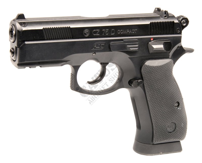 ASG airsoft pištoľ CZ 75D Compact 4,5mm CO2 NBB Čierna 