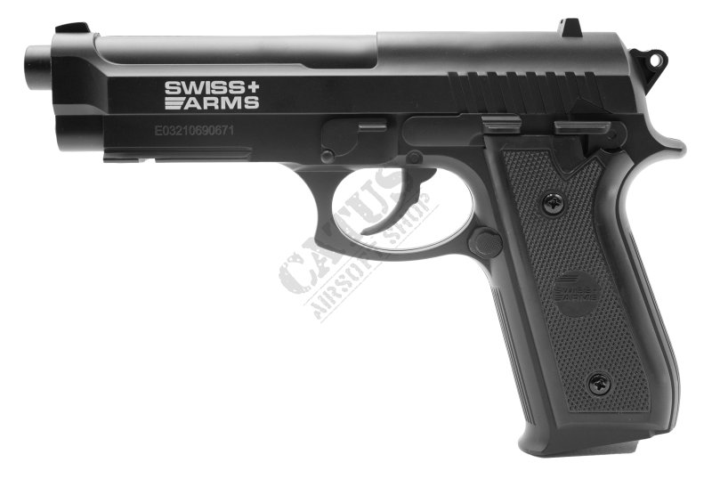 Swiss Arms vzduchová pištoľ SA 92 4,5mm CO2 NBB Čierna 