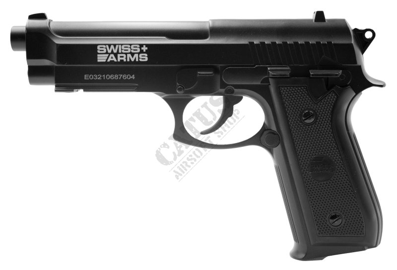 Swiss Arms vzduchová pištoľ  SA P92 4,5mm CO2 NBB Čierna 