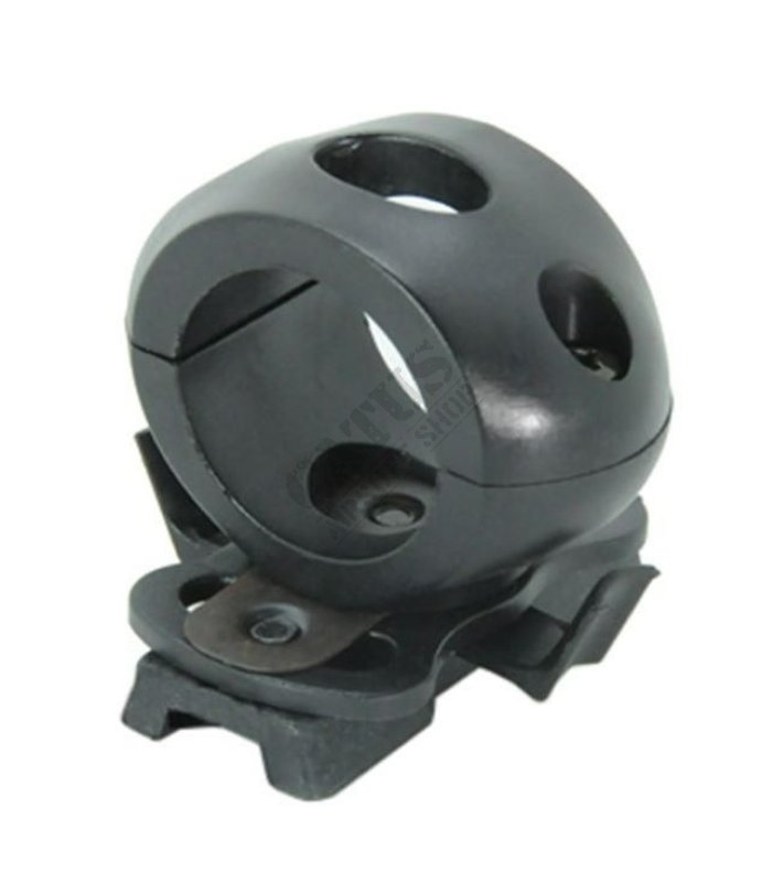 Montážny kružok na svietidlo pre FAST helmu 1" / 25,4 mm FMA Čierny