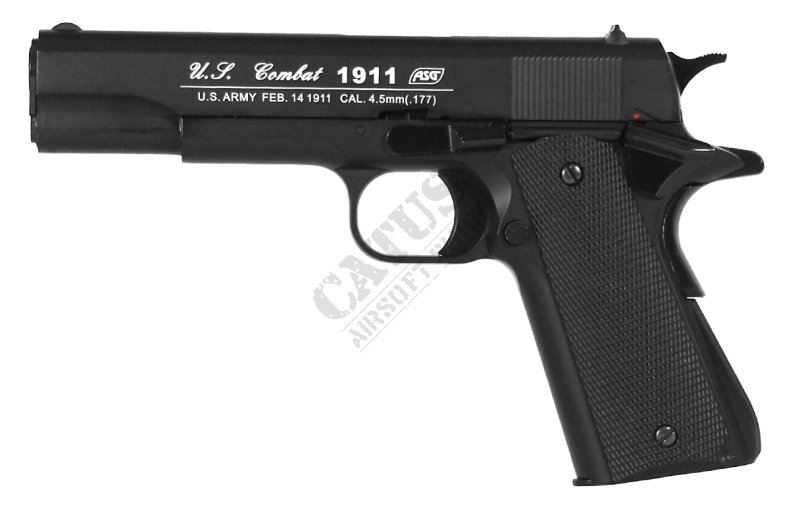 ASG vzduchová pištoľ 1911 US-C 4,5mm CO2 GBB Čierna 