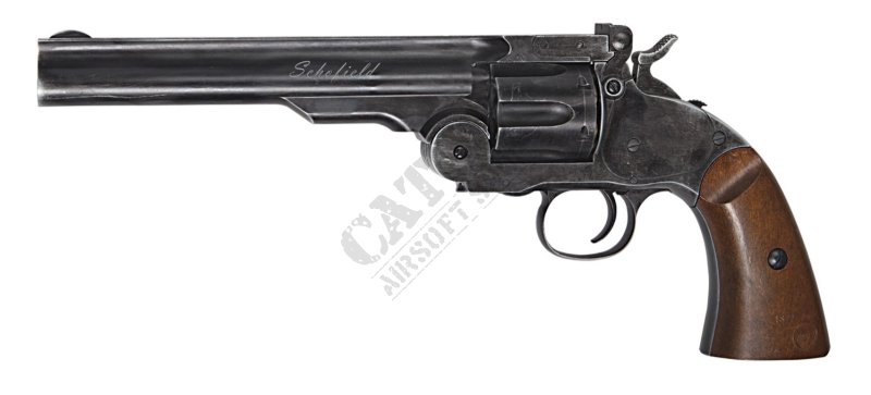 ASG airsoft pištoľ NBB Revolver Schofield 6" CO2 Čierna 