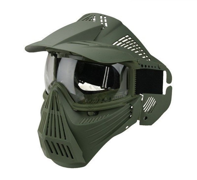 Maska Guardian sklo v.2 Guerilla Tactical Oliva 