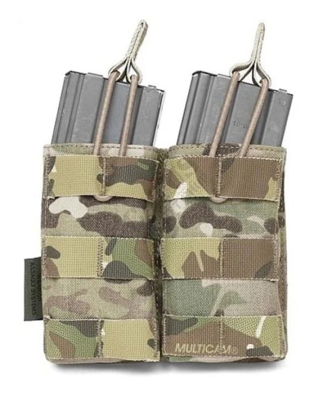 MOLLE double open pouch 5.56mm for M4/SA80 magazines Warrior Multicam 