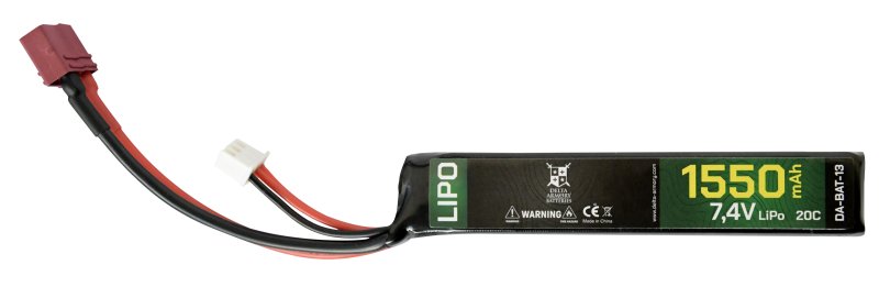 Airsoft batéria LiPo 1550mAh 7,4V Deans-T Delta Armory  