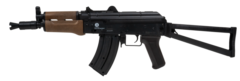 Kalashnikov manuálny AKS-74U Spring ABS CyberGun čierno - hnedý